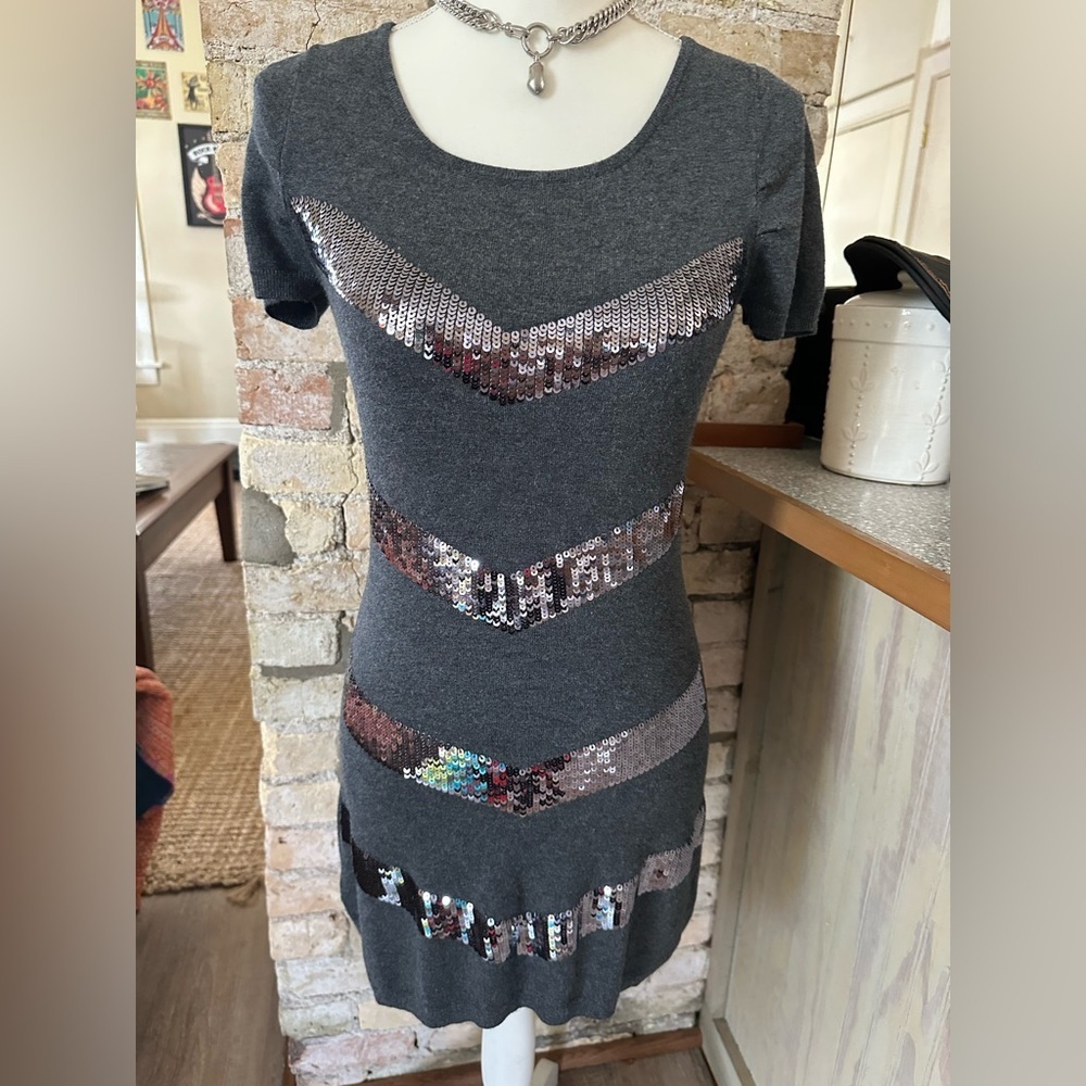 Epic Threads Charcoal Sequin Dress